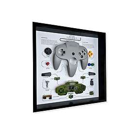 GRC Retro Art Display Nintendo N64 Controller - Grå