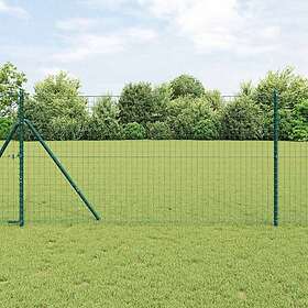 Eurogärdsel vidaXL Fence Panel Green 1.2 x 10 m PVC-coated iron 42004334