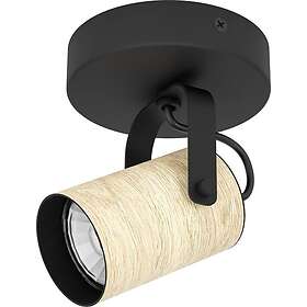 EGLO CAYUCA spot svart/trä (GU10 LED)