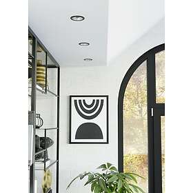 EGLO YEBRA-Z MATTER upotettava kohdevalo [Ø87 RGB/CCT 490lm musta/hopea]