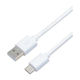 Eletra USB-A till USB-C 0,5m Vit