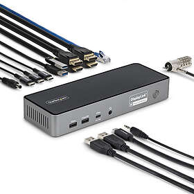 StarTech USB-C Dokkingstasjon med 2x DP, 2x HDMI, USB-C, 2.5GbE, TAA-kompatibel 