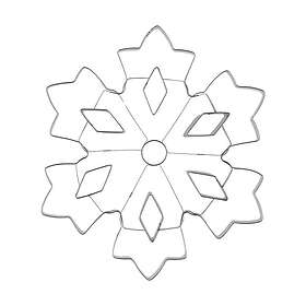 Nordwik pepparkaksform snöflinga Stor