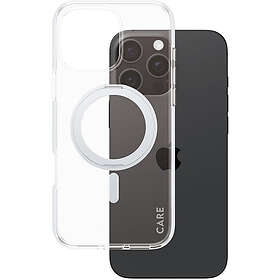 CARE by Fodral Transparent med Silver Kickstand & MagSafe för iPhone 16 Pro Max