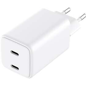Grateq 83065SF Dobbelt USB-C GaN 65W Vægoplader
