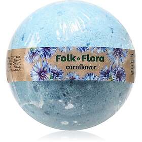 Folk & Flora Kornblomst Badebombe 130g