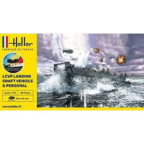 Heller 1/72 LCVP Landing Craft Vehicle and Personal Starter Set