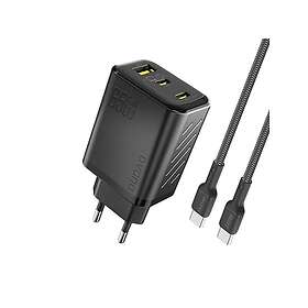 Dudao A29C 65W GaN Väggladdare med USB-C-kabel