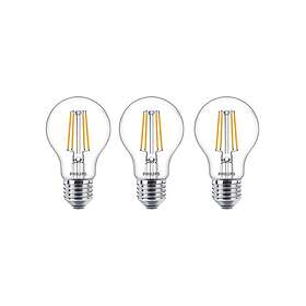 Philips LED-klassikko A60 E27 2700K 470lm 4.3W 3-pack