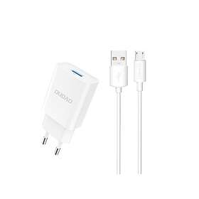 Dudao A4EU USB-A 2.1A Väggladdare med USB-A till Micro USB-kabel
