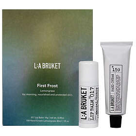 L:A Bruket First Frost Lemongrass Presentask (Läppbalsam 14g, Handkräm 30ml)