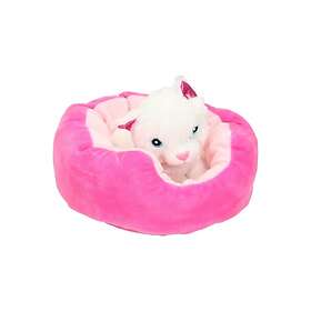 Toi-Toys Koira/Kissa Plyschleksak i säng - Sortiment