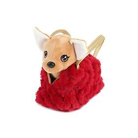 Toi-Toys Hund Plysch Chihuahua Handväska Röd
