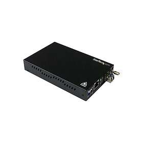 StarTech ET91000SM10 Gigabit Ethernet Fiber Media Converter SM LC 10 km