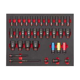 Milwaukee 4932493394 Skiftenøkkelsett 1/2" 34stk