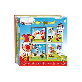 Bambolino Toys Jokie 4in1 Gulvpuslespil 16 Brikker