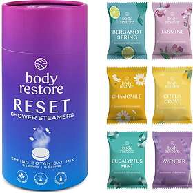 Body Restore Reset Shower Steamers Spring Botanical Mix 6 Tablets for Women