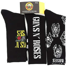 Gun n Roses Assorted Crew Socks 3-Pack