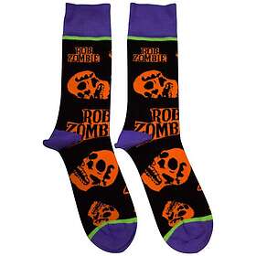 Rob Zombie Orange Skulls Ankelsockor