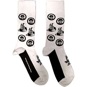 The Beatles Band & Meanies Monochrome Ankelsockor (Vit)