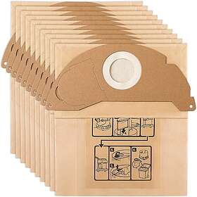 Kärcher 6.904-322.0 WD2 MV2 WD2250 A2004 A2054 Ersättningsfilterpåsar (10-pack)