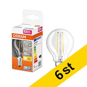 Osram LED E14 P45 2700K 250lm 2.5W 6-pack