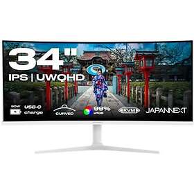 JAPANNEXT JN-IPS34Q-HC6-W 34" Incurvé IPS UWQHD