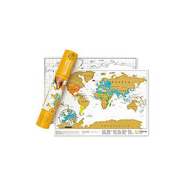 Luckies Scratch Map® Original Travel Scratch Map