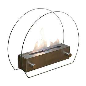 ScandiFlames Bioetanolkamin med cirkelformade glassidor