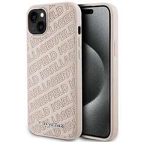 Karl Lagerfeld Quiltat K-mönstrat Fodral för iPhone 15 Plus