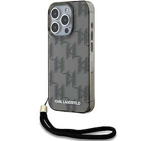 Karl Lagerfeld IML Mono KL Mönster & Snodd Fodral för iPhone 15 Pro