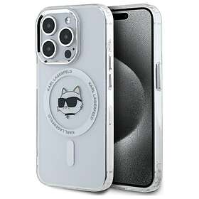 Karl Lagerfeld Coque IML Métal Choupette Head MagSafe pour iPhone 15 Pro Max