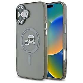 Karl Lagerfeld Étui IML Metal &Choupette Head MagSafe pour iPhone 16 Plus