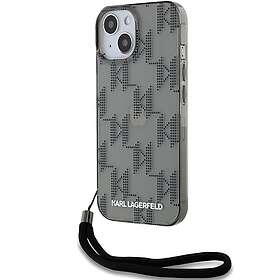 Karl Lagerfeld IML Mono KL Mønster og ledningsveske for iPhone 15 / 14 / 13