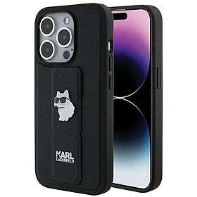 Karl Lagerfeld Gripstand Saffiano Choupette Pins Deksel for iPhone 14 Pro