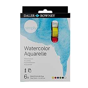 Daler-Rowney Akvarellmaling Basisfarger 6x12ml
