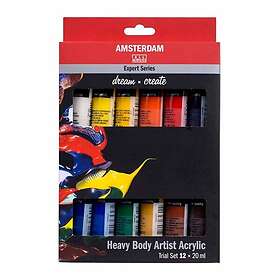 Royal Talens Amsterdam Expert Acrylic Paint Trial Set of 12 20ml
