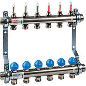 Watts Manifold med Flowmåler 6-sløjfer 10029046