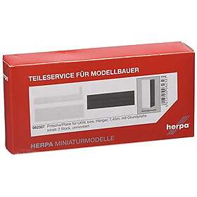 Herpa 1/87 Covered Platform with Base (7.45 m), Set of 2