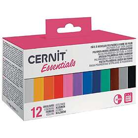 Cernit Essentials Mini Blocks Polymerlera Flerfärgad 12x25g
