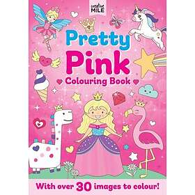 Kaunis vaaleanpunainen värityskirja