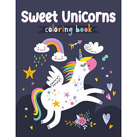 Sweet Unicorns Coloring Book