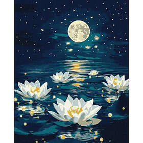 Ideyka Painting By Numbers - Lotus Under The Glow 40X50cm