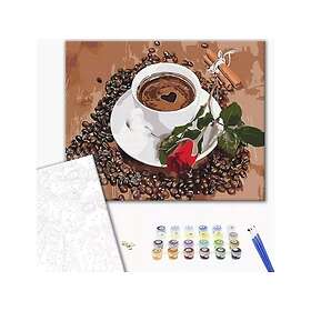 Ideyka Måla efter nummer Kaffe med en touch av romantik 40X50 Cm