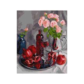 Ideyka Måla efter nummer - "Granatäpple" Stilleben