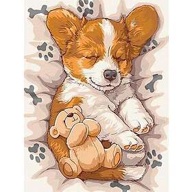 Ideyka Peinture par numéros - Corgi endormi 30X40cm