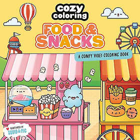 Cozy Coloring: Mat & Snacks Målarbok för Vuxna och Barn