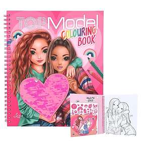 TOP Sequin Heart Coloring Book