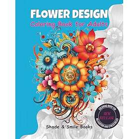 Blomdesign målarbok för vuxna