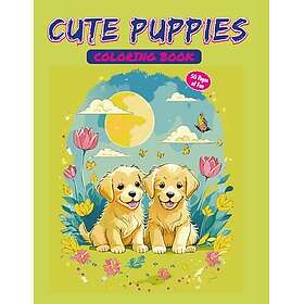 Söta valpar målarbok för barn och vuxna